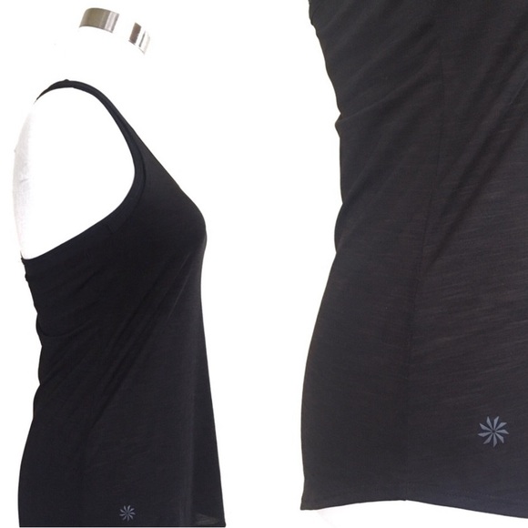 EUC! ATHLETA layered workout tank w bra. Worn max 2-3 times - Picture 3 of 6